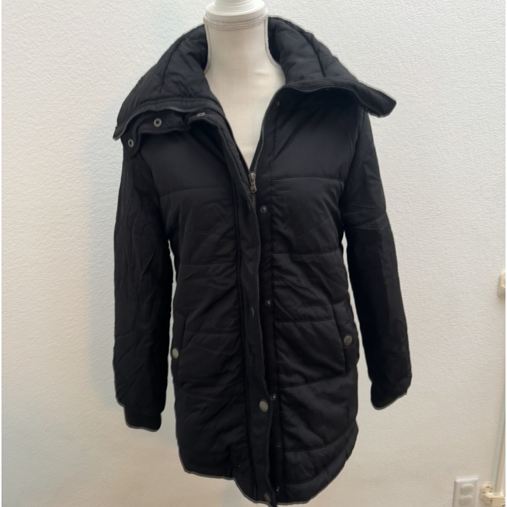 All About Eve black puffer coat